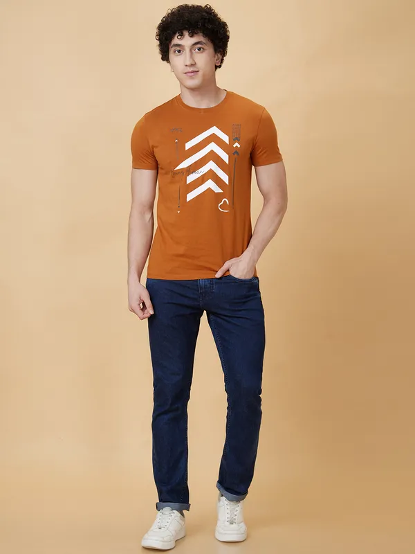 Being Human Men  T-Shirts-Sudan Brown